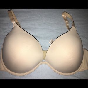 36D nude cream extra push up bra
